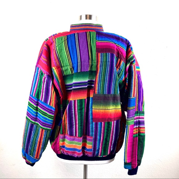 Monny’s Colorful Patterned Zip Coat - Picture 4 of 7